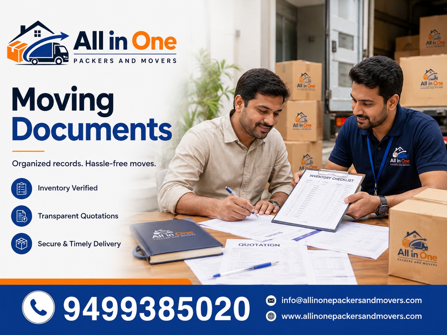 Moving quotation inventory and documentation